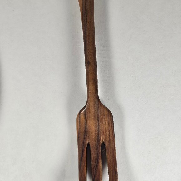 Antique Rose Point by Wallace Sterling Silver Two Piece Salad Serving Set - Picture 6 of 13